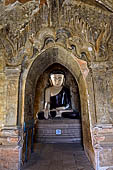 Bagan Myanmar. Buddha statue of the Thambula Temple. 